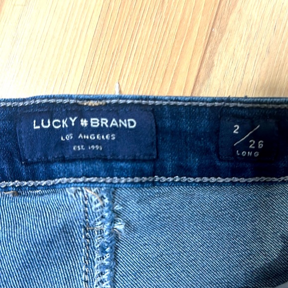 Lucky Brand Bella High Rise Curvy Skinny 2/26 Long Blue - Picture 2 of 3